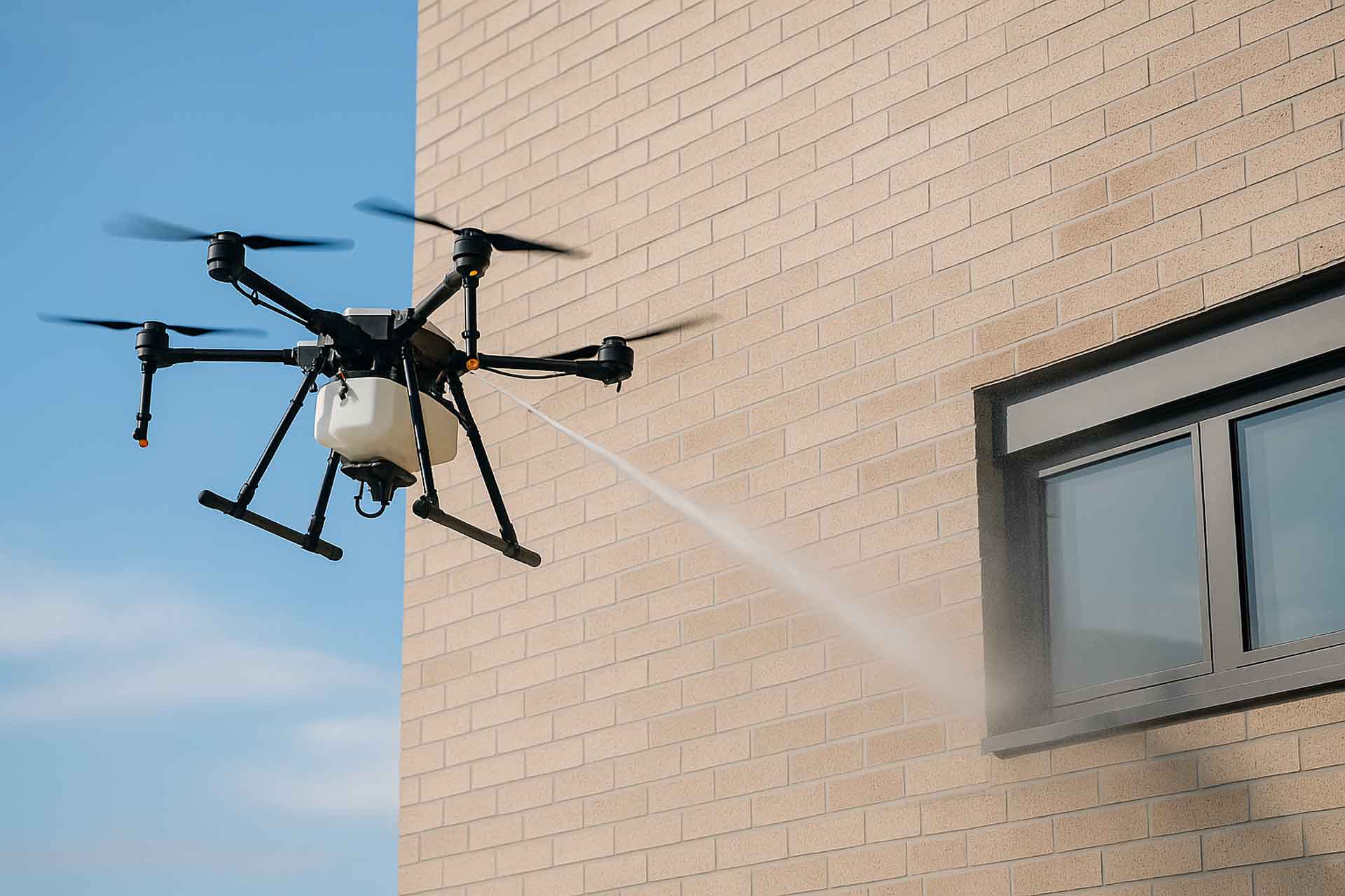 Nettoyage façade - France Drone Services